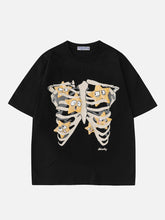 Skeleton Foam Printing Tee