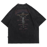 Nail Cross Washed Graphic Tee