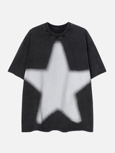 Star Print Washed Tee