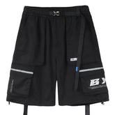 Function Reflective Belt Pockets Shorts