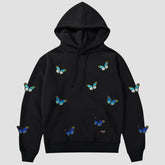 Gradient Butterfly Fleece Hoodie