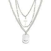 Punk Multi-layer Cross Necklace