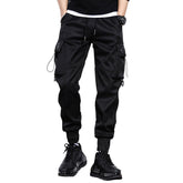 Buckle Drawstring Pocket Cargo Pants