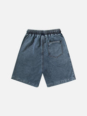 Drawstring Washed Shorts