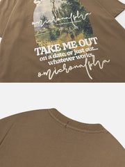 Vintage Oil Painting Print Tee