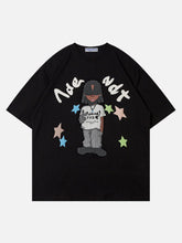 Star Cartoon Character Print Tee