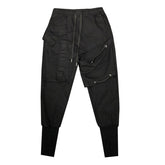 Dark Drawstring Cargo Pants