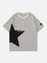 Star Patchwork Stripe Tee