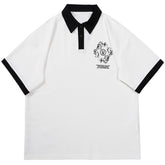 Angel Letters Graphic Polo Collar Tee