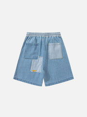 Fringe Patchwork Shorts