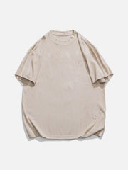 Suede Star Letter Print Tee