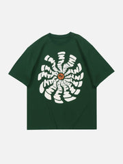 Sun Flower Totem Print Tee