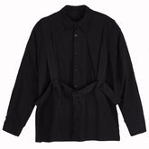 Dark Function Strap Oversized Long Sleeve Shirt
