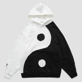 Yin Yang Gossip Patchwork Hoodie