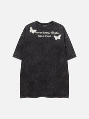 Vintage Butterfly Print Tee