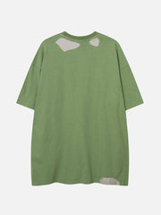 Hole Patchwork Washed Tee