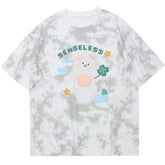 Cartoon Bear Foam Printing Tee