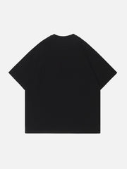 Tie Dye Abstraction Print Tee