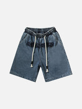 Drawstring Washed Shorts