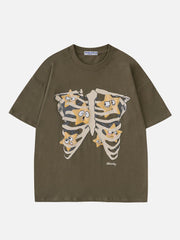 Skeleton Foam Printing Tee