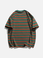 Stripe 3D Embroidery Tee