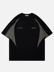 Patchwork Contrasting Color Tee