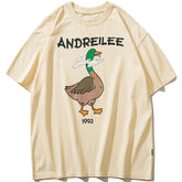 Green Furry Duck Graphic Tee