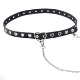 Punk Love Heart Hollow Out Chain Belt