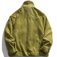 Badge Striped Simple Jacket