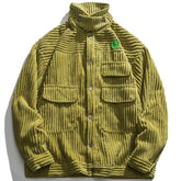 Badge Striped Simple Jacket