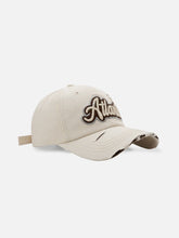 Vintage Distressed Embroidery Letter Hat