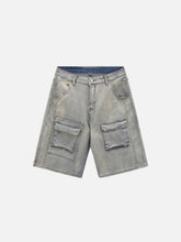 3D Pocket Denim Shorts