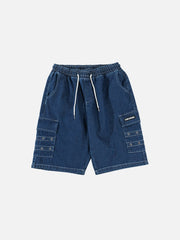 Designer Pocket Denim Shorts
