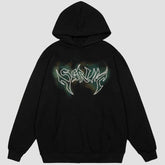 Tie Dye Letters Drill Hoodie