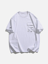 Solid Multi Pocket Tee