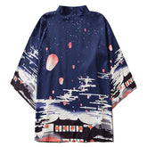 Sky Lantern Print Kimono
