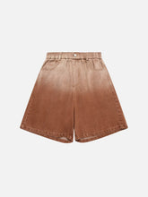 Gradient Effect Washed Shorts