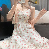 Kawaii Cottage Core Sweet Floral Dress