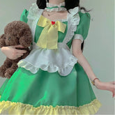 Kawaii Green Spring Maid Dress