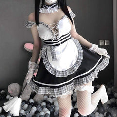 Kawaii Lace Maid Dress Maid Outfit Uniform