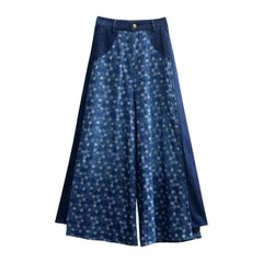 Layered high-waist jean pants for ladies