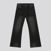 Light sanded fashion faded lines men's jeans