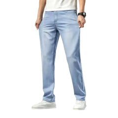 Light-wash men's lyocell jeans