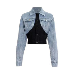 Light-wash slim women's jean jacket