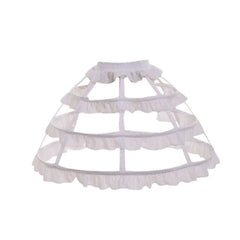 Lolita Hollow Lotus Leaf Lace Skirt Dress Lining