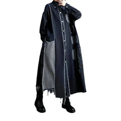 Long fashion jeans coat for women