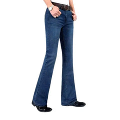 Low-waist bootcut jeans for men