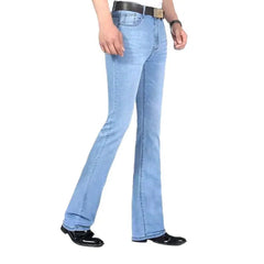 Low-waist bootcut jeans for men