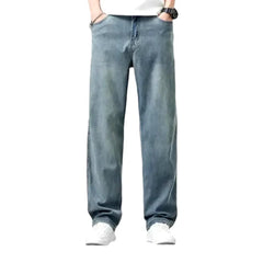 Lyocell high-waist jeans for men