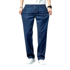 Lyocell men's stonewashed jeans